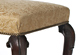 Antique Irish Bench with traditional stitched edge treatment