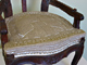 Side chair showing traditional seat stitched with seagrass