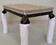 Antique Irish Bench with traditional stitched edge treatment