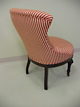 Side chair showing traditional back stitching in coir fiber