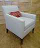 Antique Irish Bench with traditional stitched edge treatment